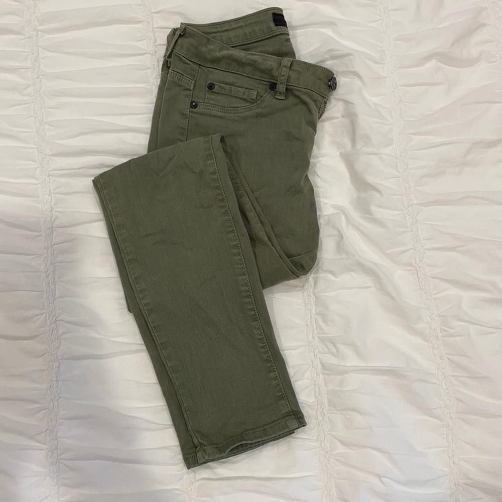 David Kahn Army Green Ankle Jeans